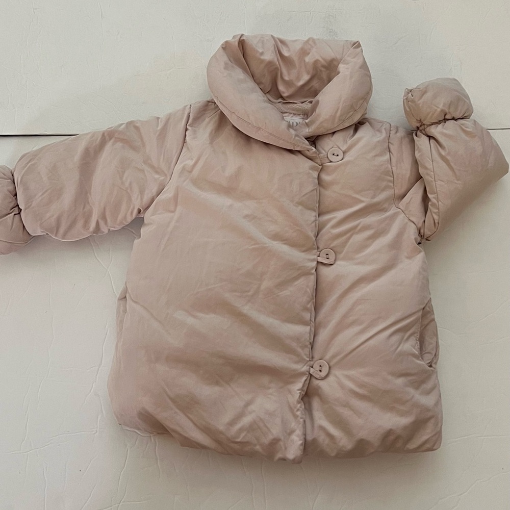 Zara Toddler 18-24 M fluffy Jacket, light pink